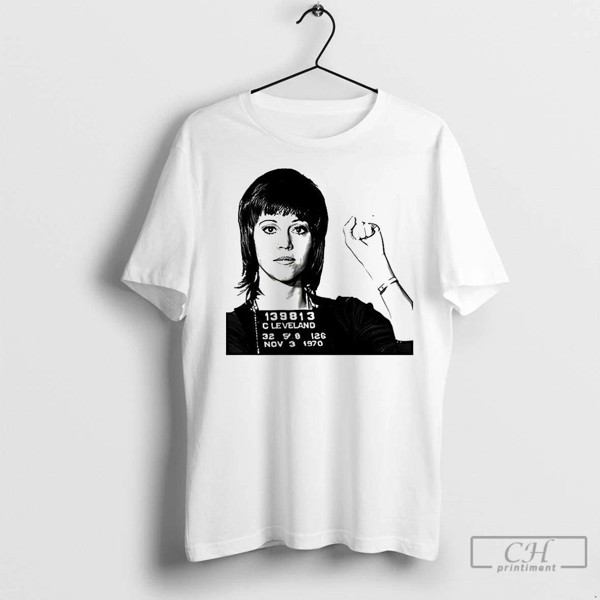 Classic Jane Fonda Clevand 1970 Mugshot