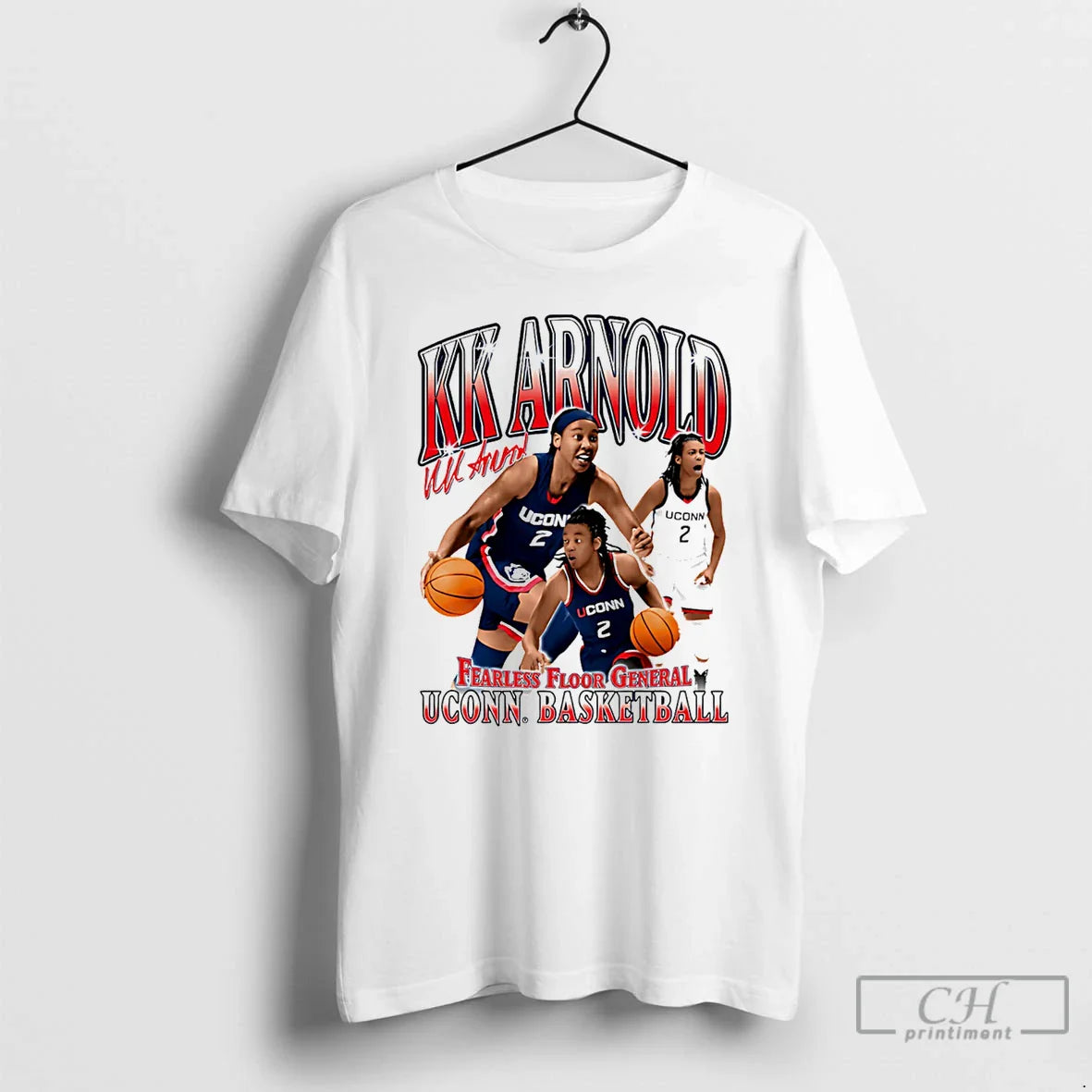 Classic Kk Arnold Uconn Huskies Fearless Floor General Graphic