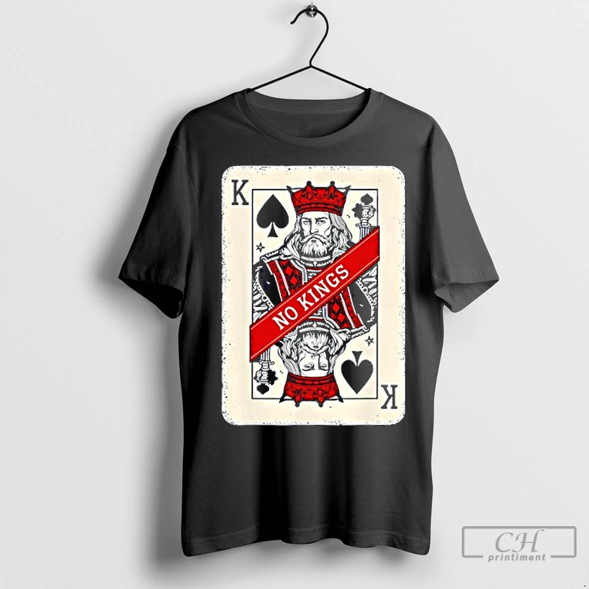Classic King Card No Kings Statement Art