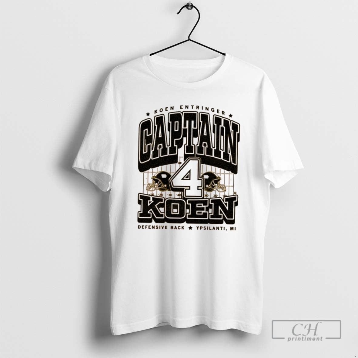 Classic Koen Entringer Captain Koen Defensive Back Ypsilanti Shirt Sweater