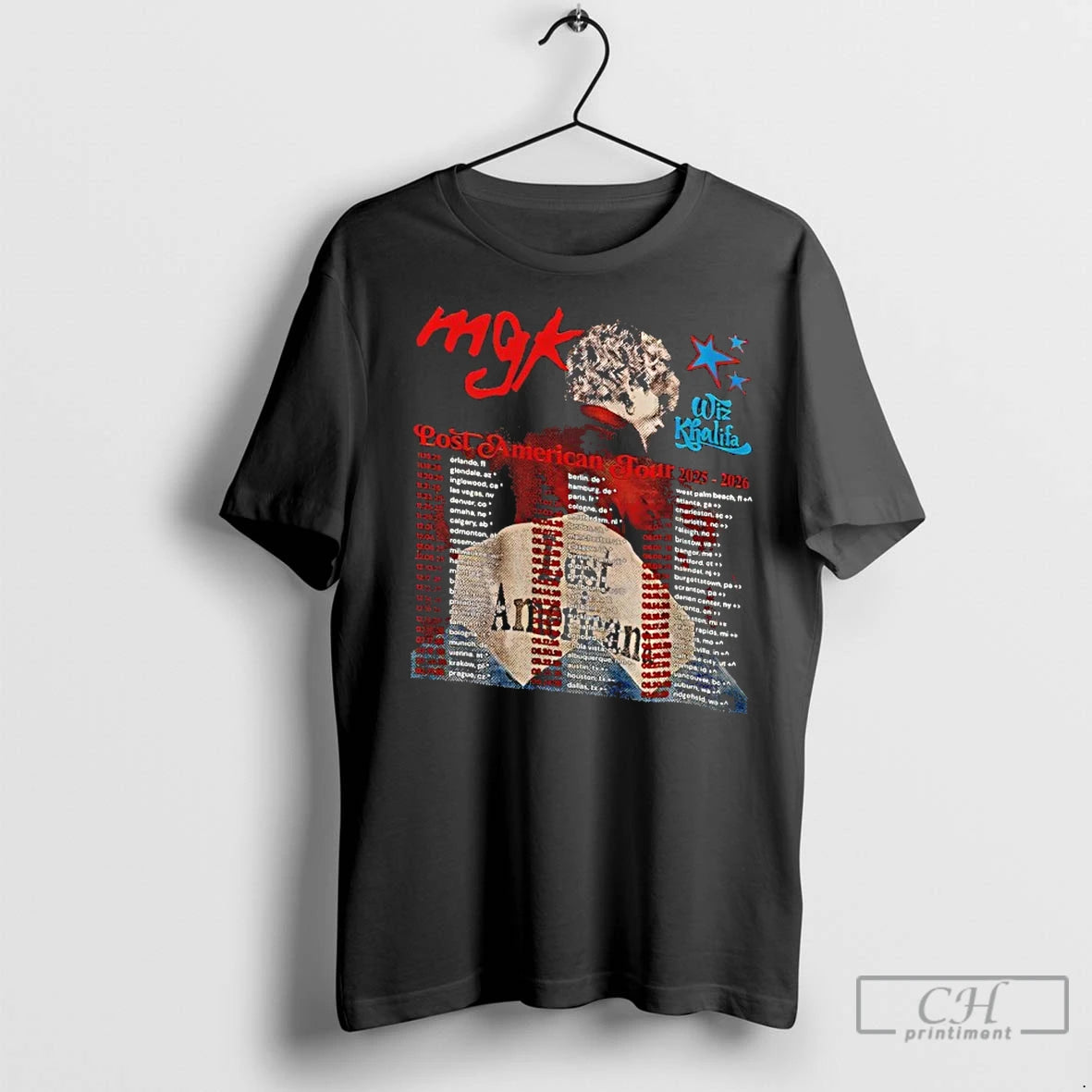 Classic Mgk Wiz Khalifa Machine Gun Kelly Lost Americana Tour 2025 Pop Rock