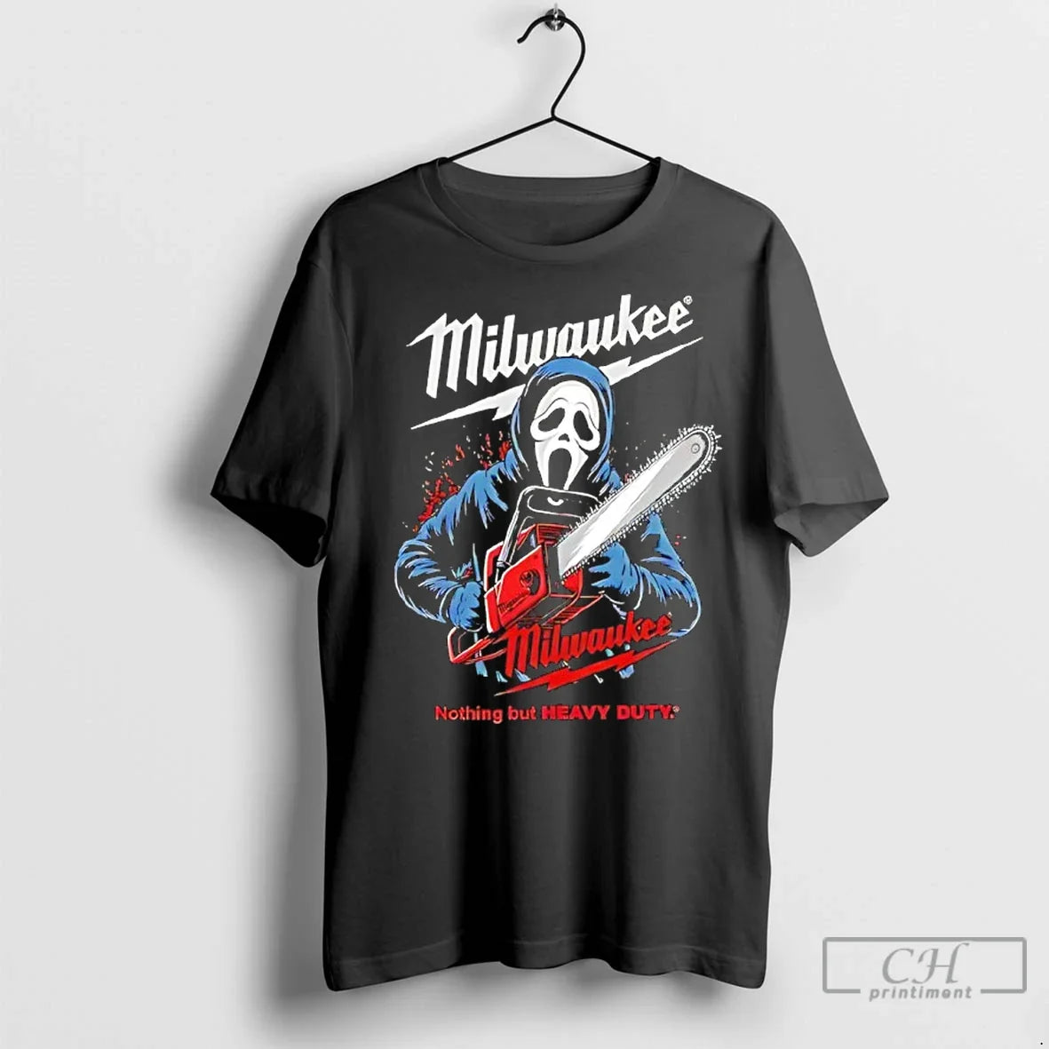 Milwaukee Tools Ghost Face Chainsaw Halloween Unisex T-shirt, Sweatshirt, Hoodie (1)