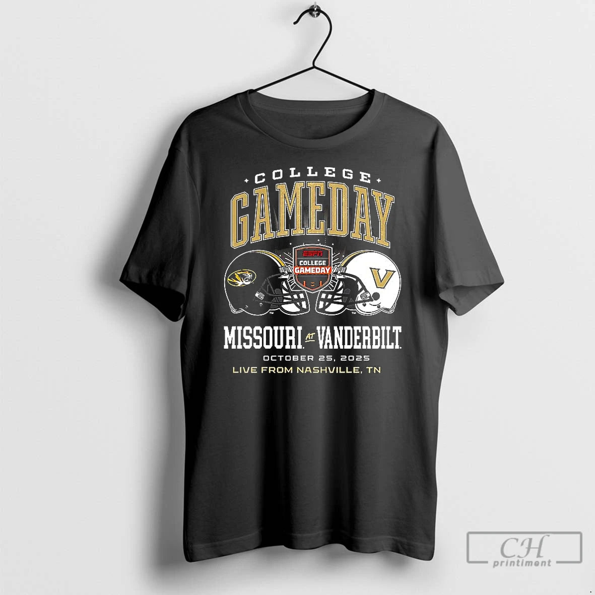 Classic Missouri Tigers Vs Vanderbilt Commodores Football College Gameday Helmet