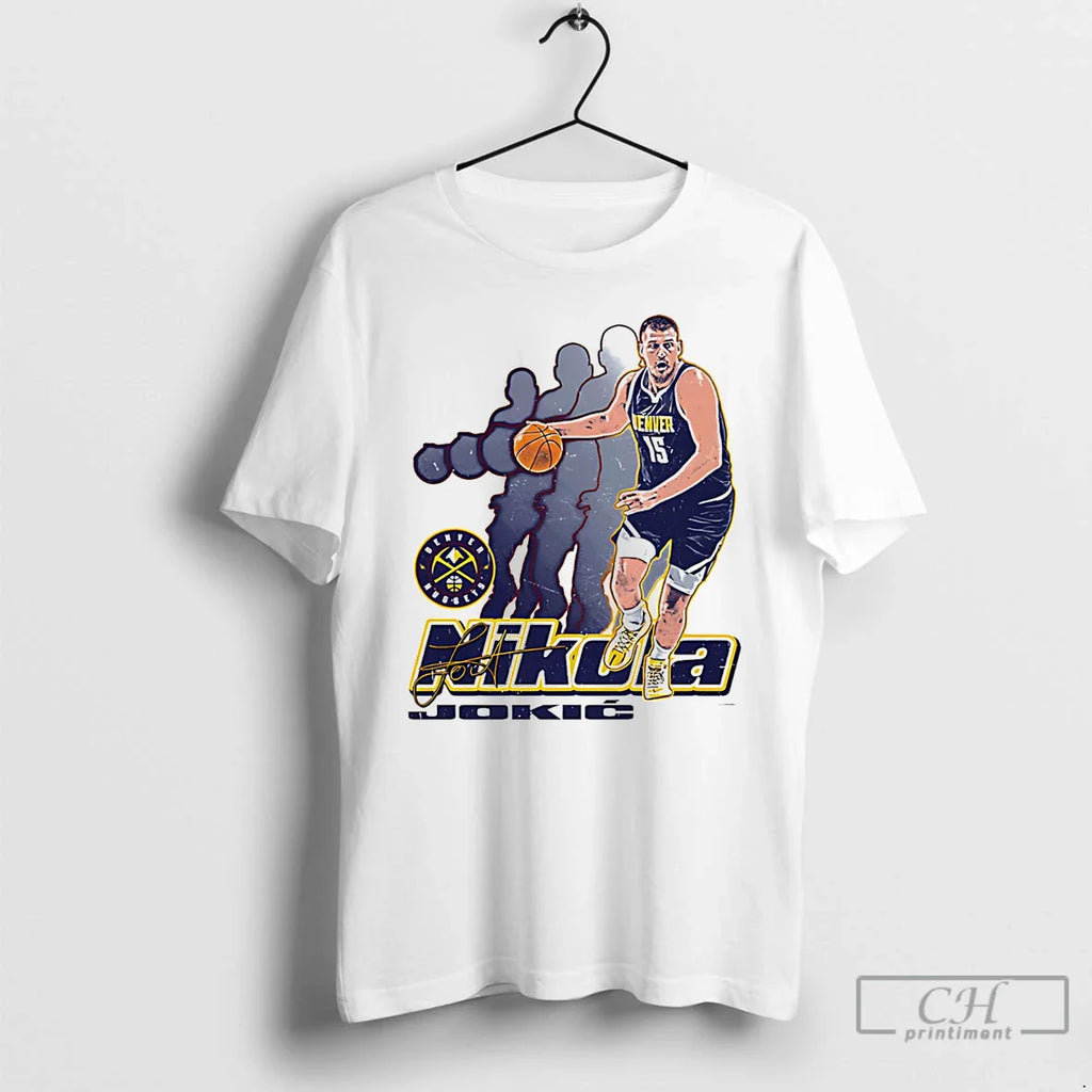 Classic Nikola Jokic Denver Nuggets Retro Signature