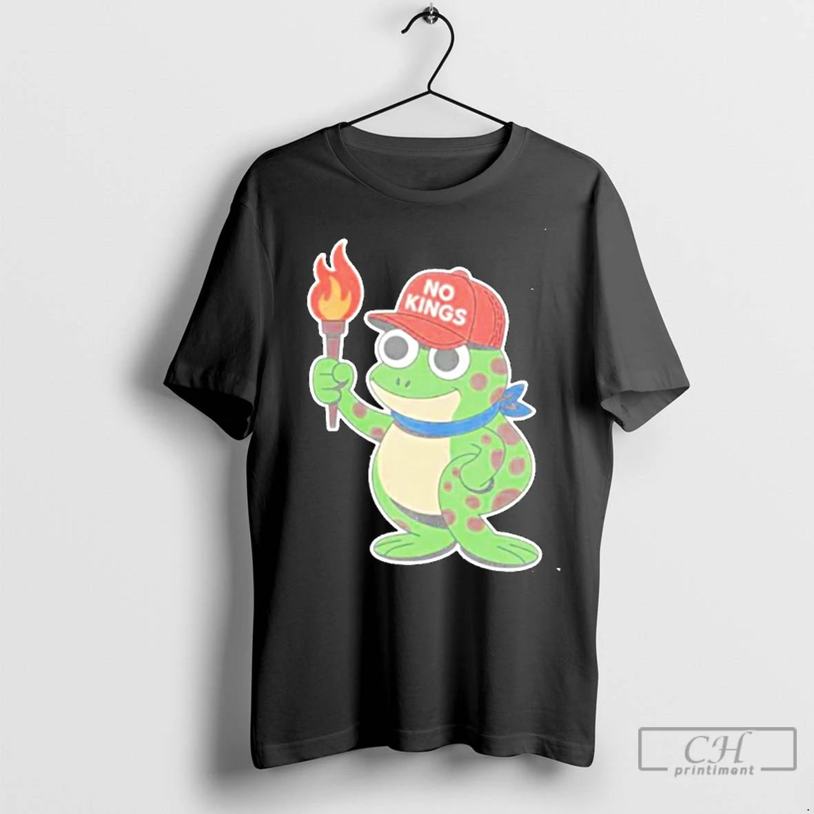 Classic No Kings Frog Fire