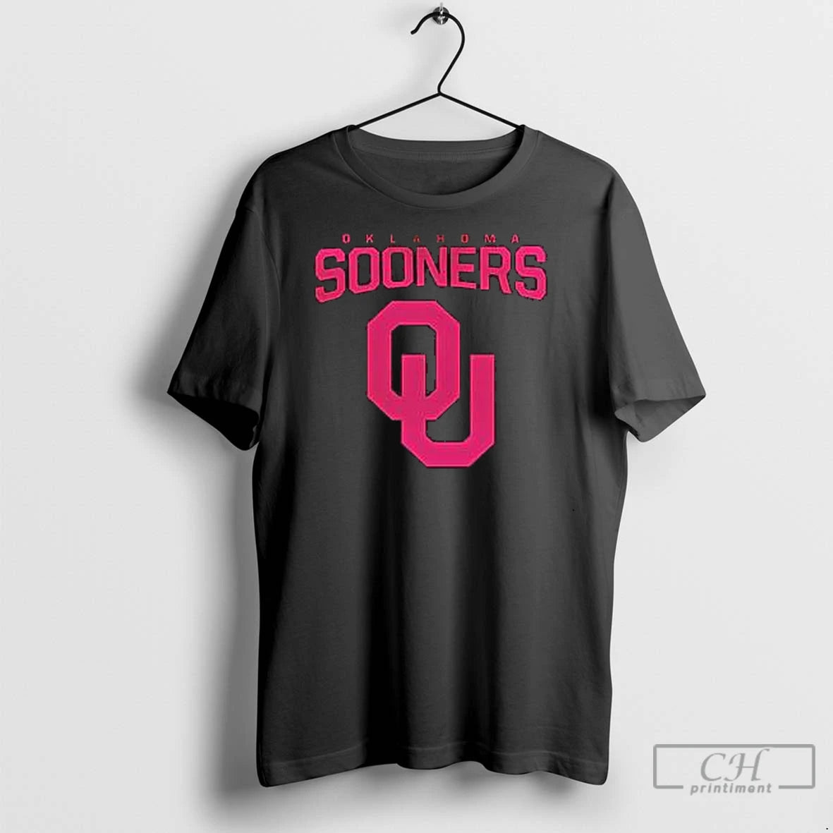 Classic Oklahoma Sooners Football Pink Logo