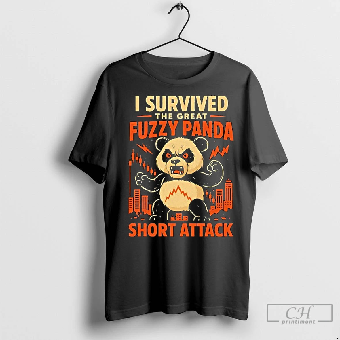 Classic Panda I Survived The Great Fuzzy Panda Short Attack