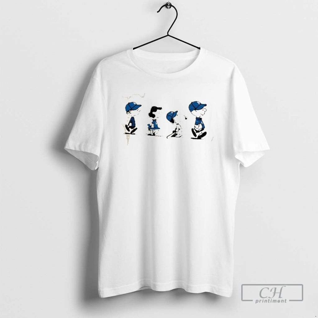 Classic Peanuts Characters Comic Baseball Shirt Sweater