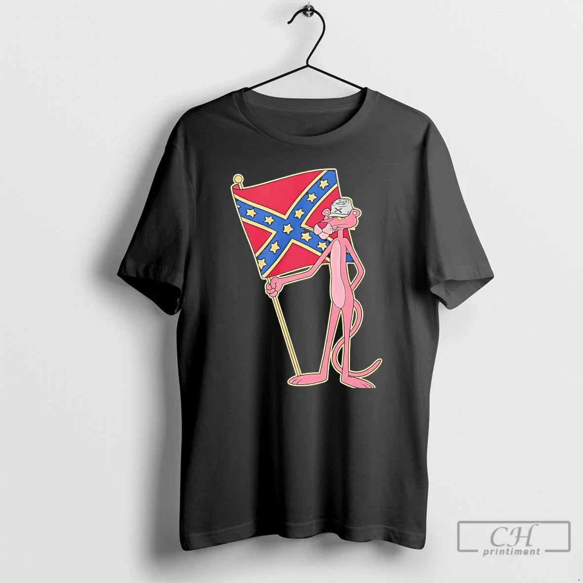 Classic Pink Panther Confederate Flag