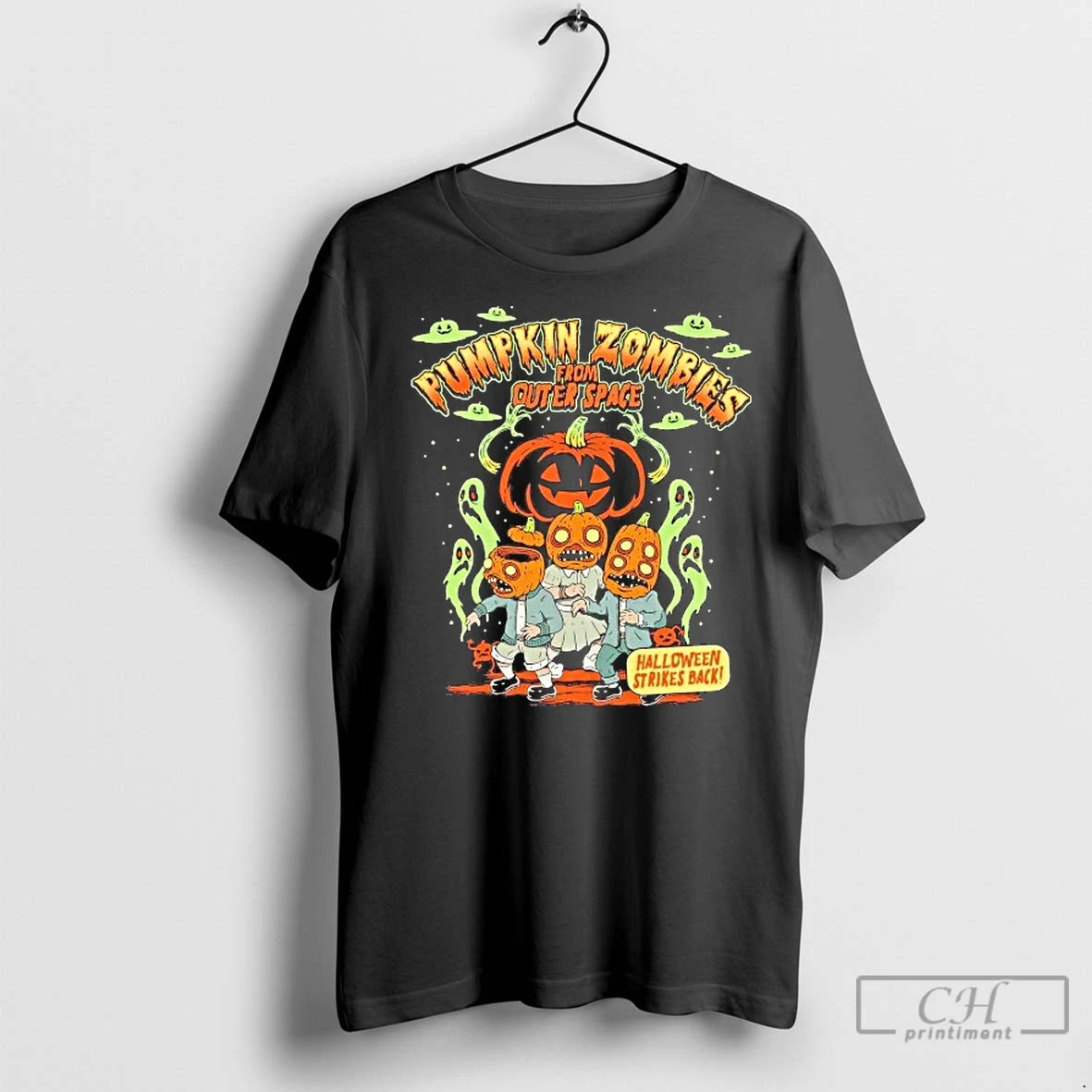 Classic Pumpkin Zombies From Outer Space