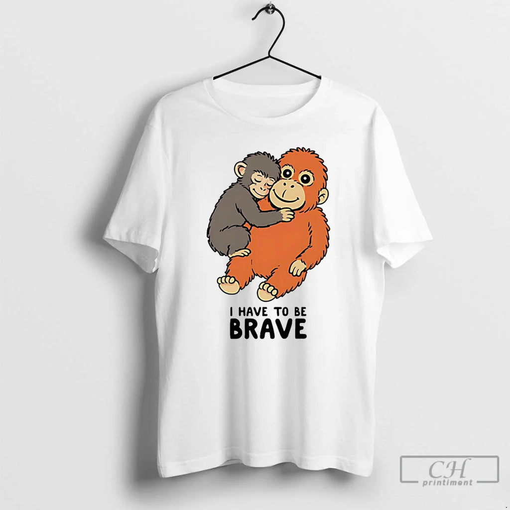 Classic Punch The Monkey I Have To Be Brave Caricature