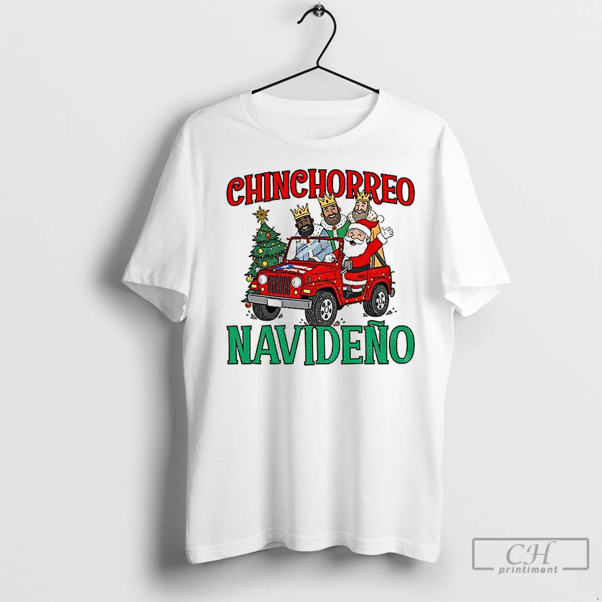 Classic Santa Claus Three Kings Chinchorreo Boricua Puerto Rico Christmas