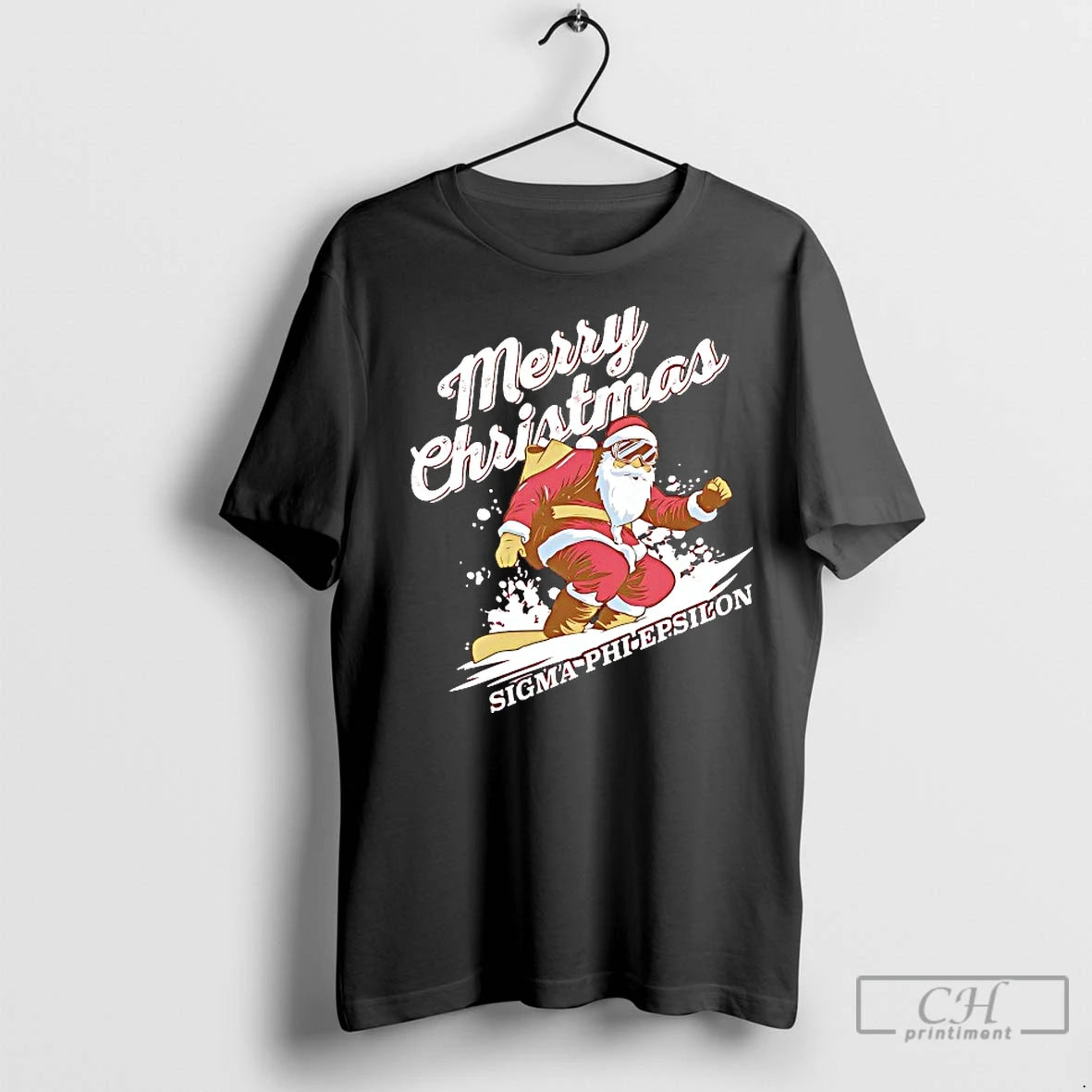 Classic Santa Claus Merry Christmas Sigma Phi Epsilon