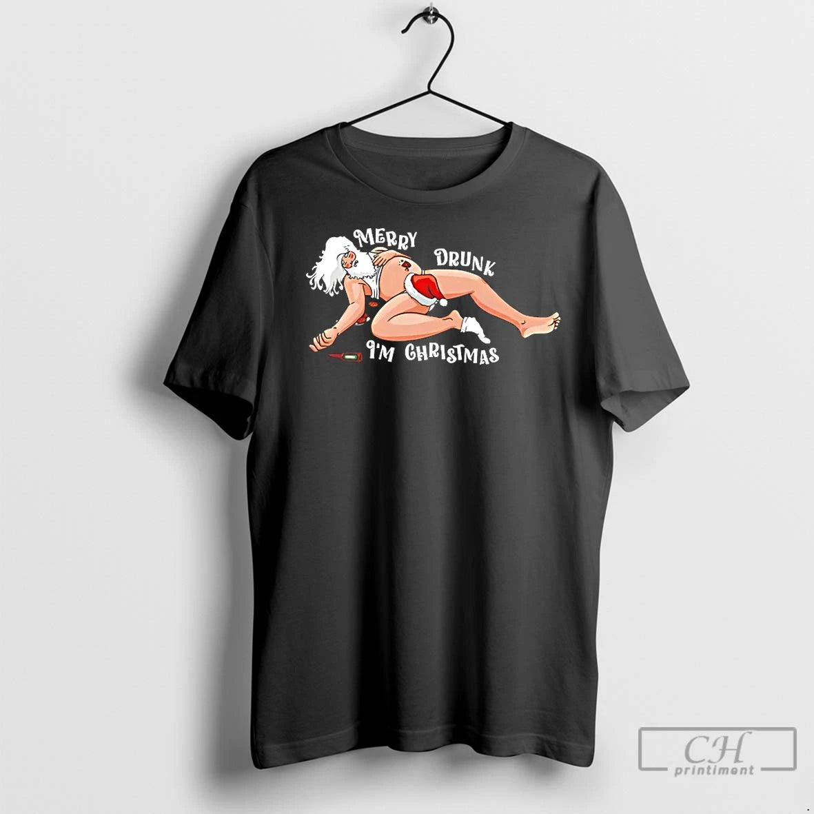 Classic Santa Claus Merry Drunk Im Christmas