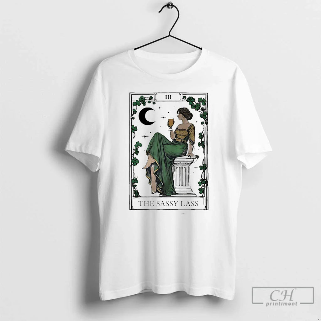 Classic St Patricks Day The Sassy Lass Tarot Card