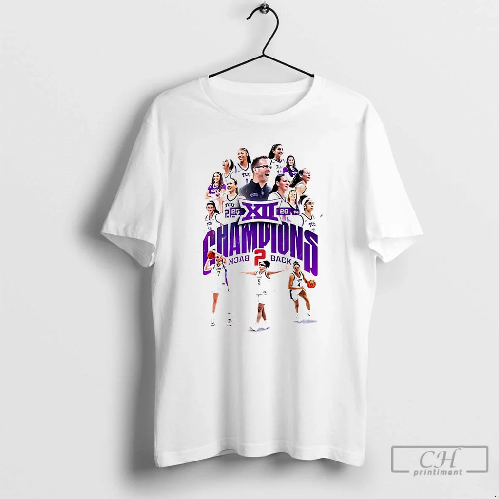 Classic Tcu Horned Frogs Womens Basketball Big 12 Conference Champions 2026 Graphic T Shirts Sweater