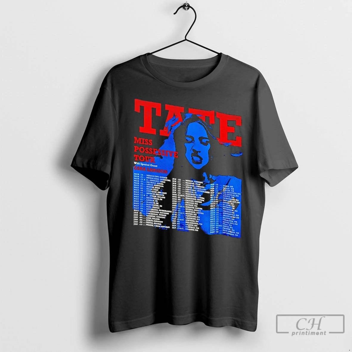 Classic Tate Mcrae Tour 2025 Miss Possessive Concert Pop Star Zara Larsson