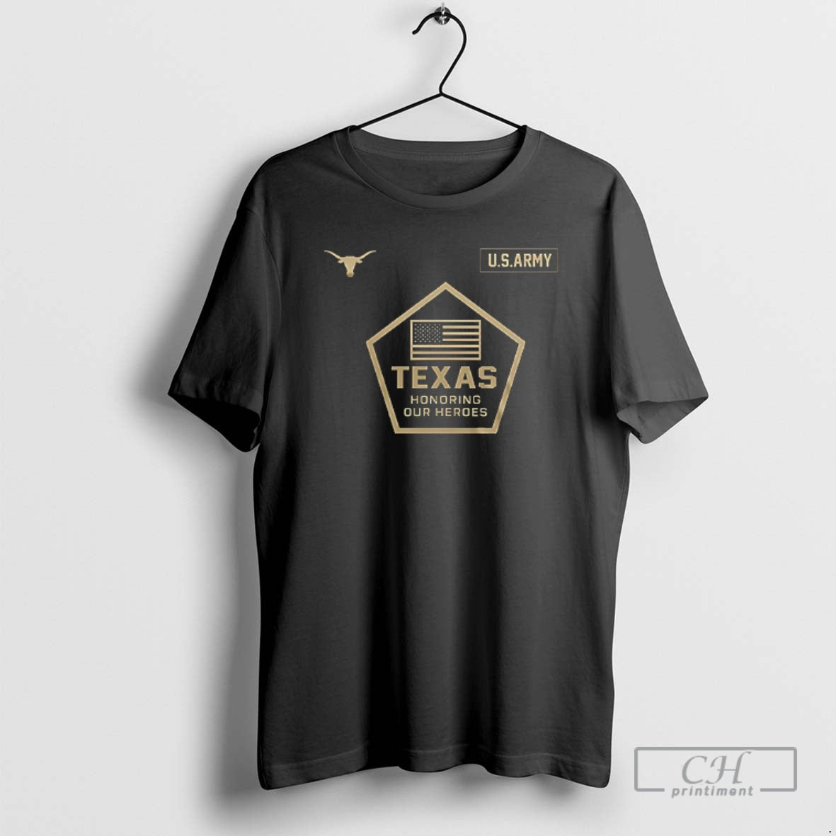 Classic Texas Longhorns Military Appreciation Day Honoring Our Heroes Shirt Sweater