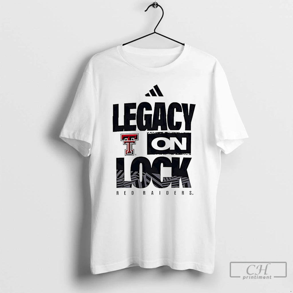 Classic Texas Tech Red Raiders Legacy On Lock Logo Unisex T-shirt, Sweatshirt, Hoodie, Long Sleeve Tee (Image 1)