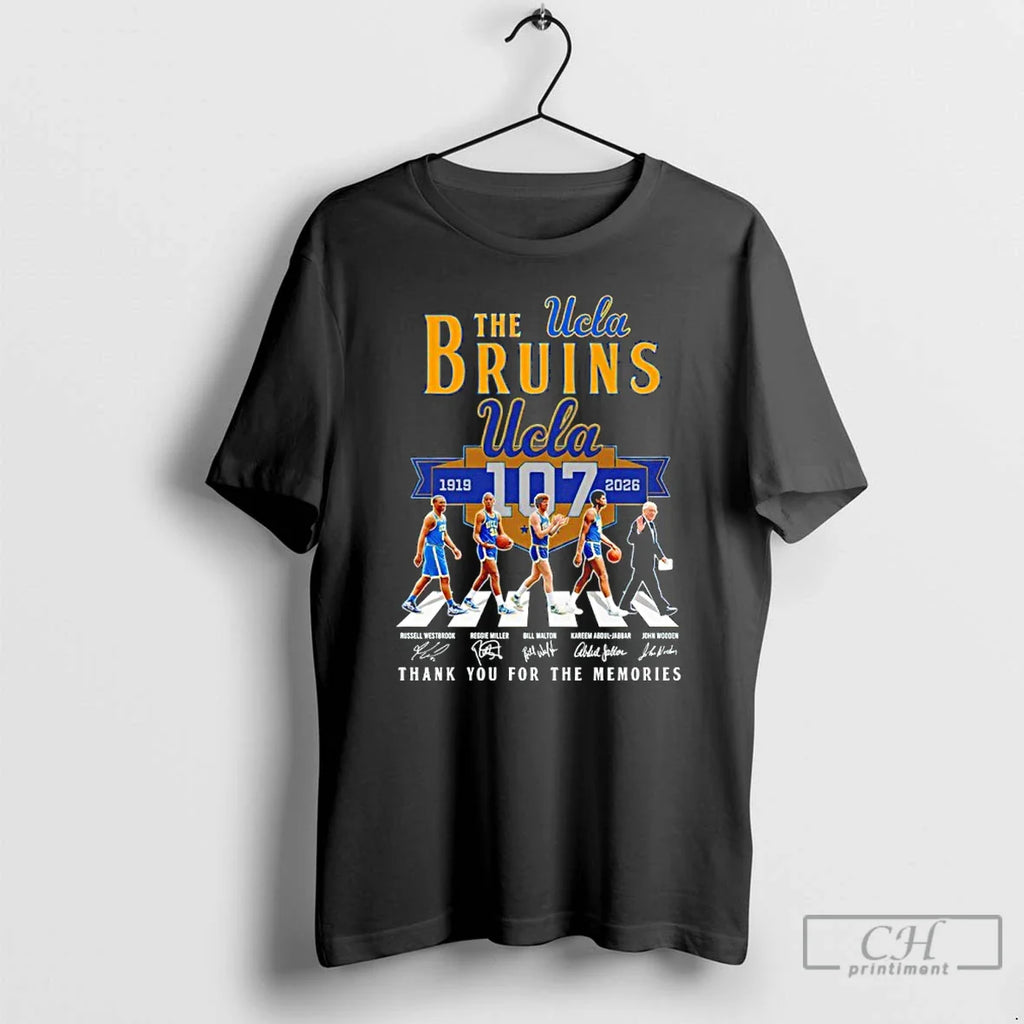 Classic The Ucla Bruins 107th Thank You For The Memories Signature Abbey Road T Shirts