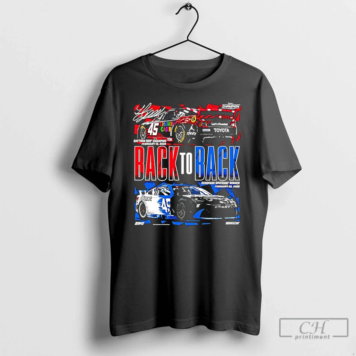 Classic Tyler Reddick Back To Back Wins Daytona 500 Champions 2026 Back T Shirts Sweater