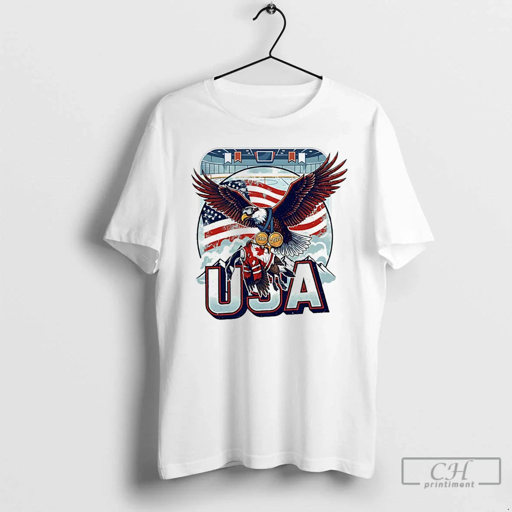Classic Usa Ice Hockey Champions 2026 Patriotic Eagle Medal
