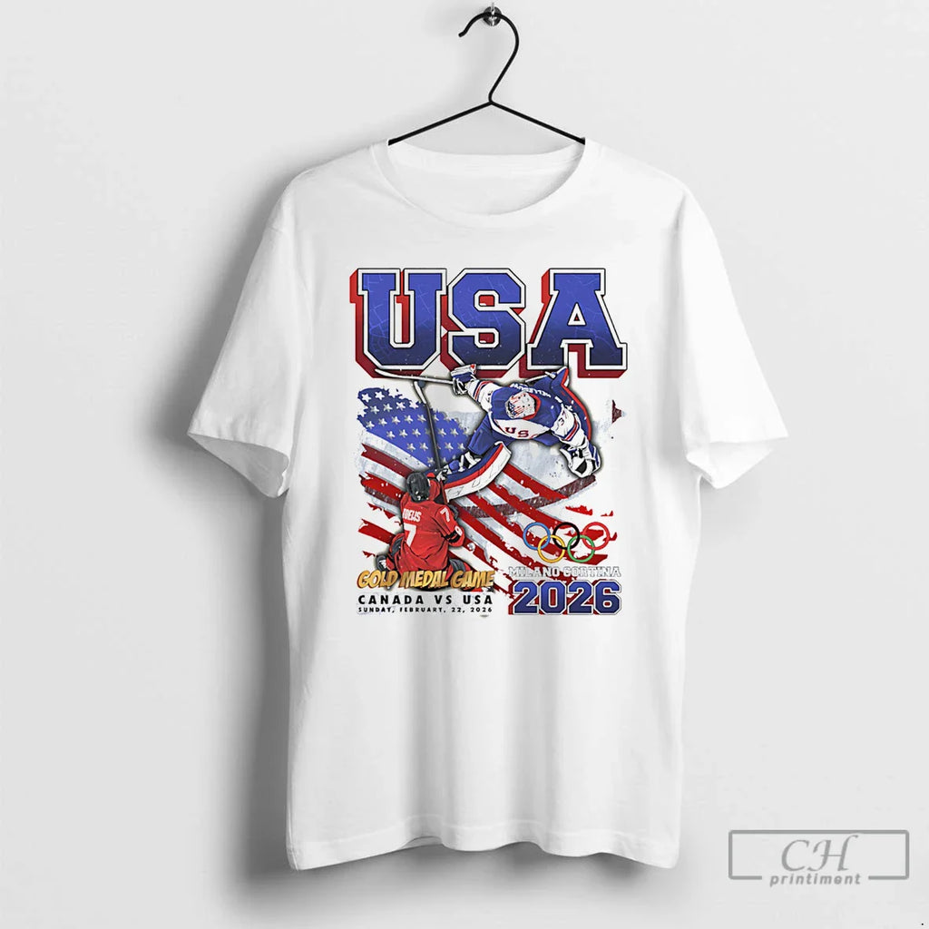 Classic Usa Hockey Gold Medal Dame Milano Cortina 2026 Paint