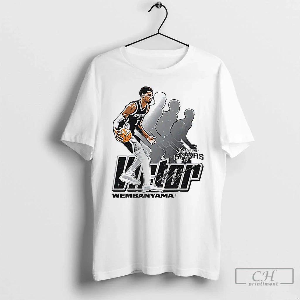 Classic Victor Wembanyama San Antonio Spurs Retro Signature