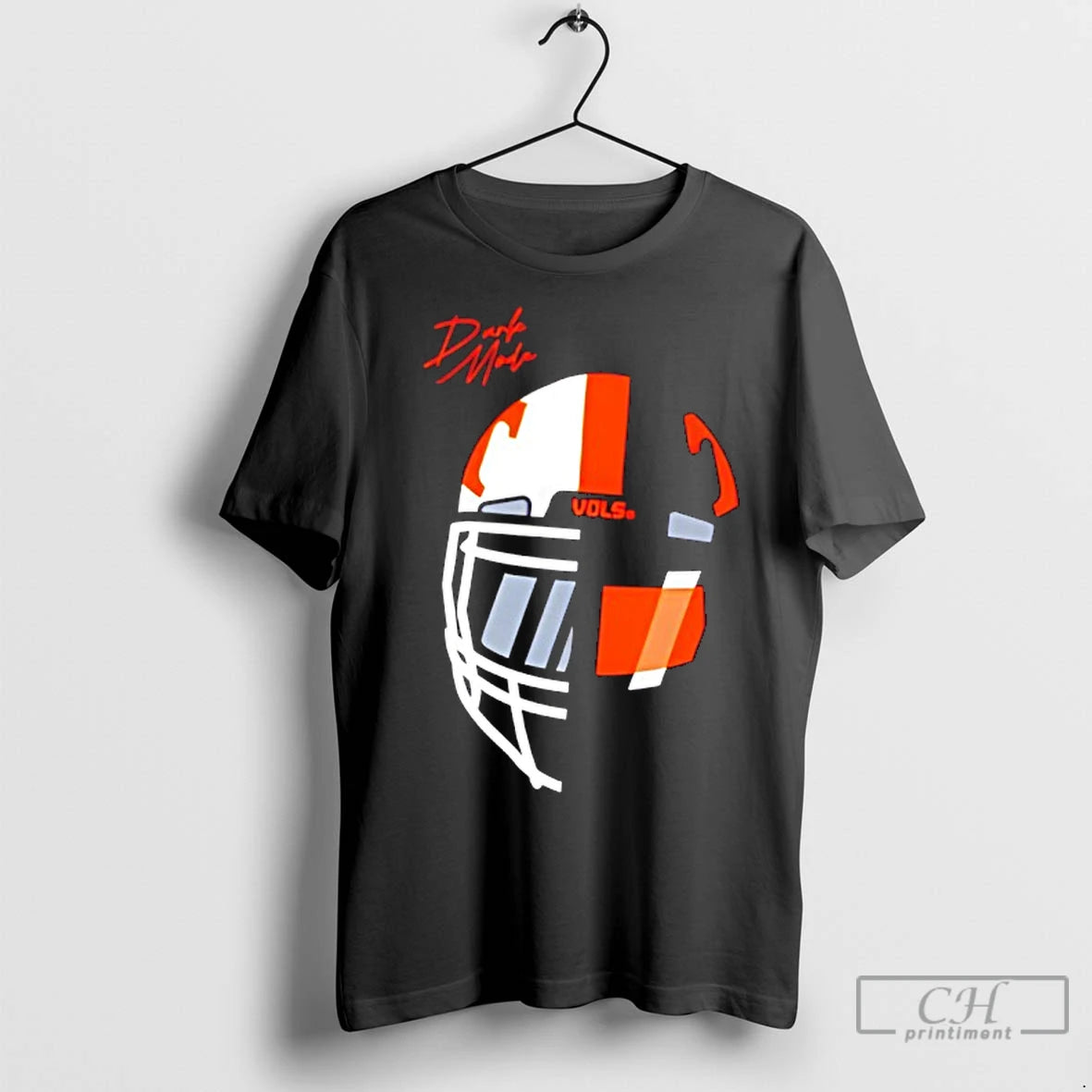 Classic Vols Dark Mode Helmet Tennessee Volunteers Football Logo