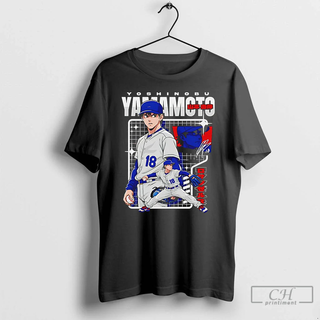 Classic Yoshinobu Yamamoto Los Angeles Dodgers Anime