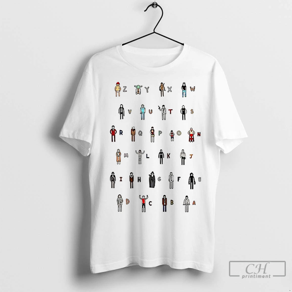 Classic Z A Movie Characters Alphabet