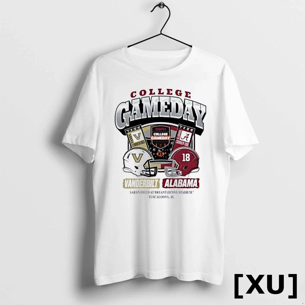 College Gameday Vanderbilt Vs Alabama Saban Field At Bryant Denny Stadium Tshirts Sweater