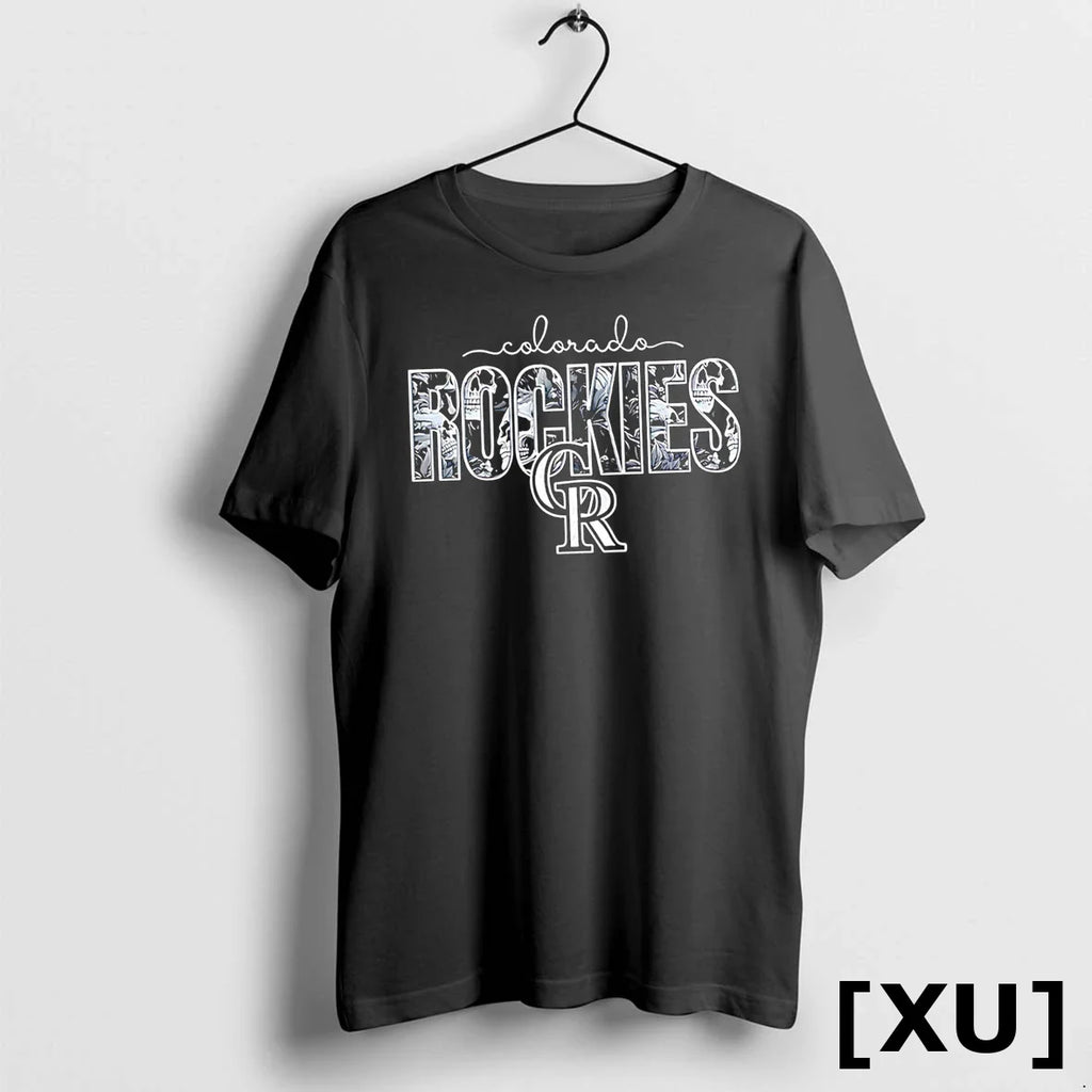Colorado Rockies Skulls Floral Graphic Baseball Tshirts Sweater