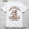 Cool Dads Club Coffee Cup Mascot Retro Dad Jokes T Shirt