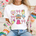 Coquette Teacher Shirt Cute Back School Shirt Elementary Teacher Coquette Pink Bow New Teacher Teacher T-Shirts