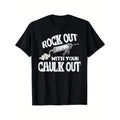 [Cotton Construction Worker ] 100% Cotton Rock Out Your Caulk Out Construction Worker Family Friends S XXXL Black Made USA T-Shirts