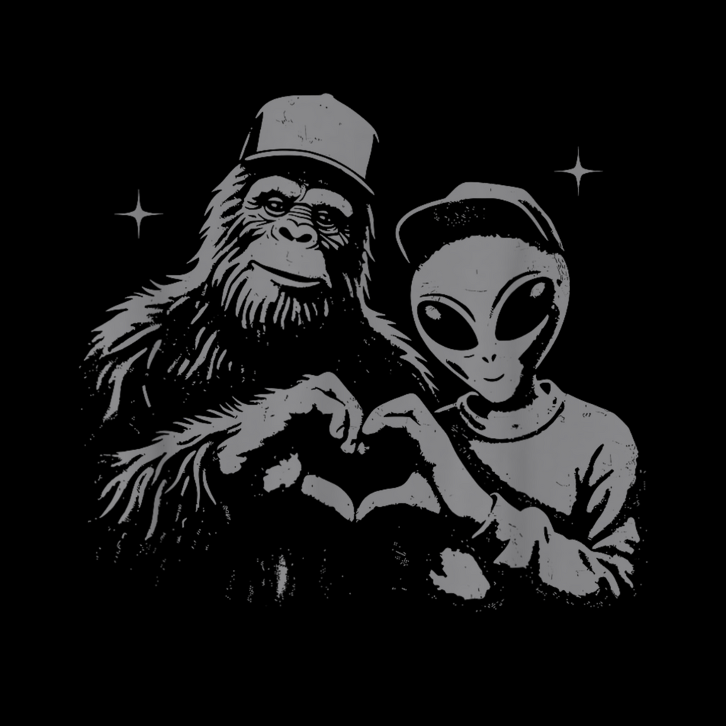 Bigfoot And Alien Long Sleeve