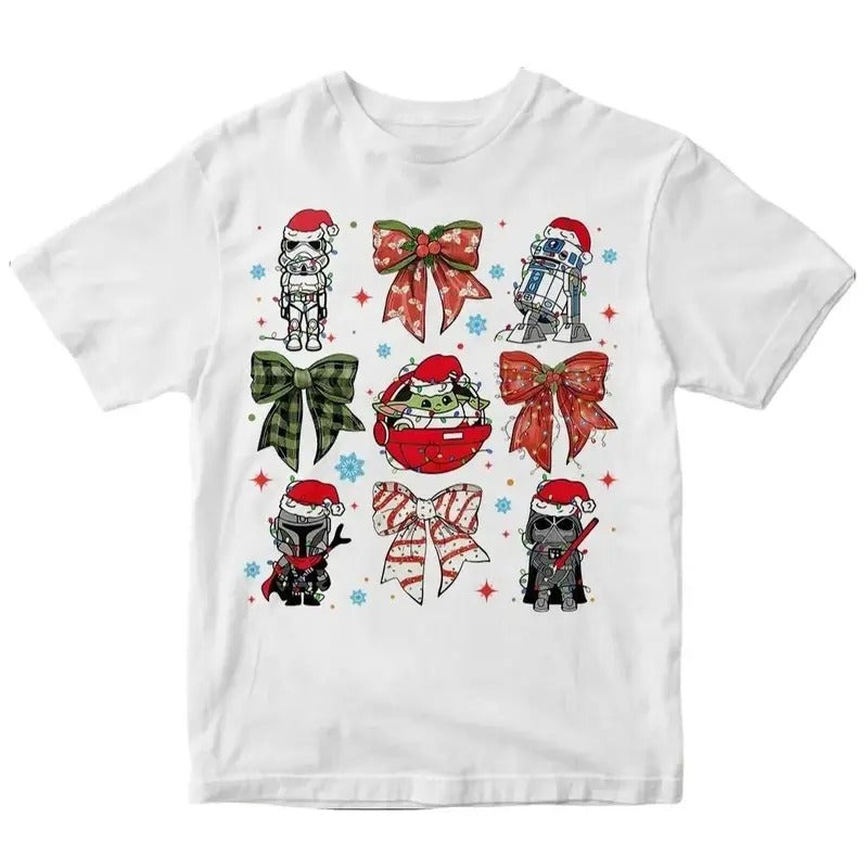 Cute Coquette Bows Shirt Cartoon Shirt Merry T-Shirts