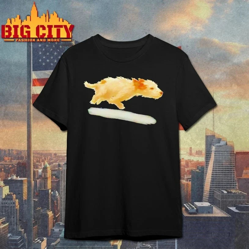 Cute Running Dog Art Print T-Shirt