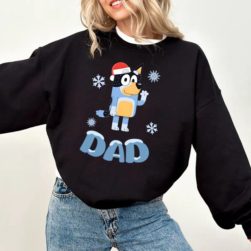 Dad Blueys Family Matching Shirts Dad Mum Blueys Merry Blueys Cute Blueys T-Shirts