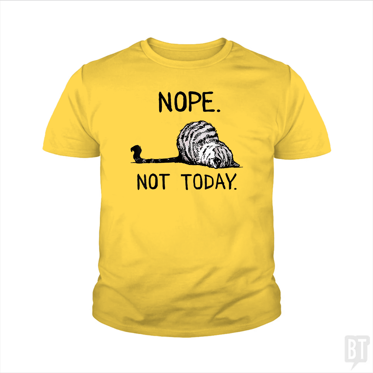 Nope Not Today Cat Kids Shirt