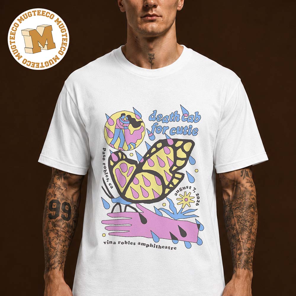Death Cab For Cutie Paso Robles CA 2026 Event Poster At Vina Robles Amphitheatre On August 7 2026 Unisex T Shirt