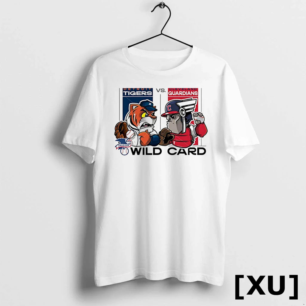 Detroit Tigers Vs Cleveland Guardians 2025 Mlb Wild Card Matchup Mascot Tshirts Sweater