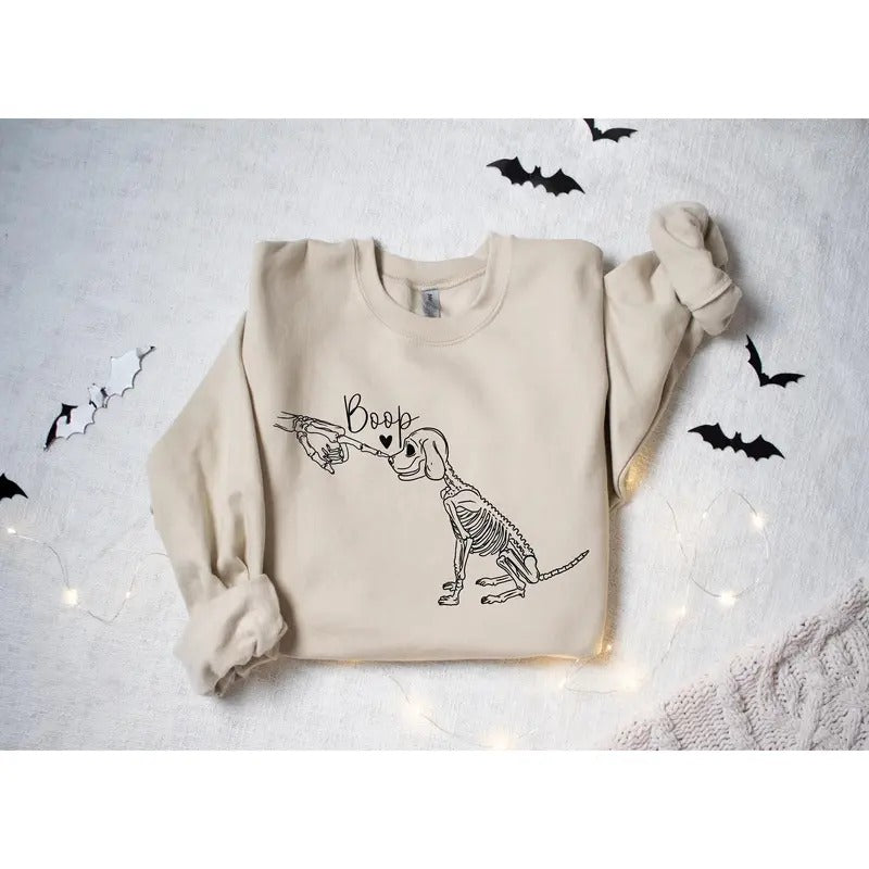 Dog Skeleton Funny Dog Shirt Dog Lover Dog Mom Spooky Dog Shirt Skeleton style{N002}2 T-Shirts