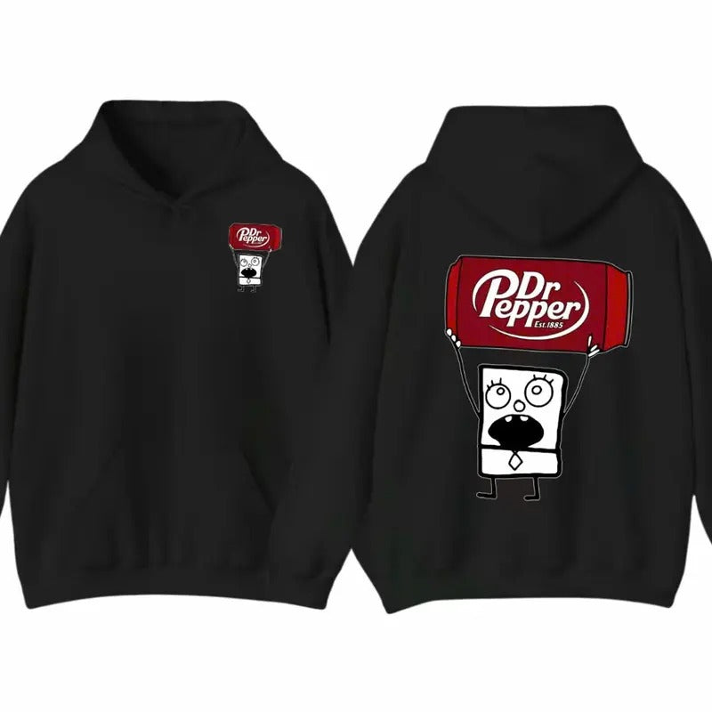 Dr Pepper Doodlebob Menswear Double Sided Classic Cotton All Sizes Colors T-Shirts