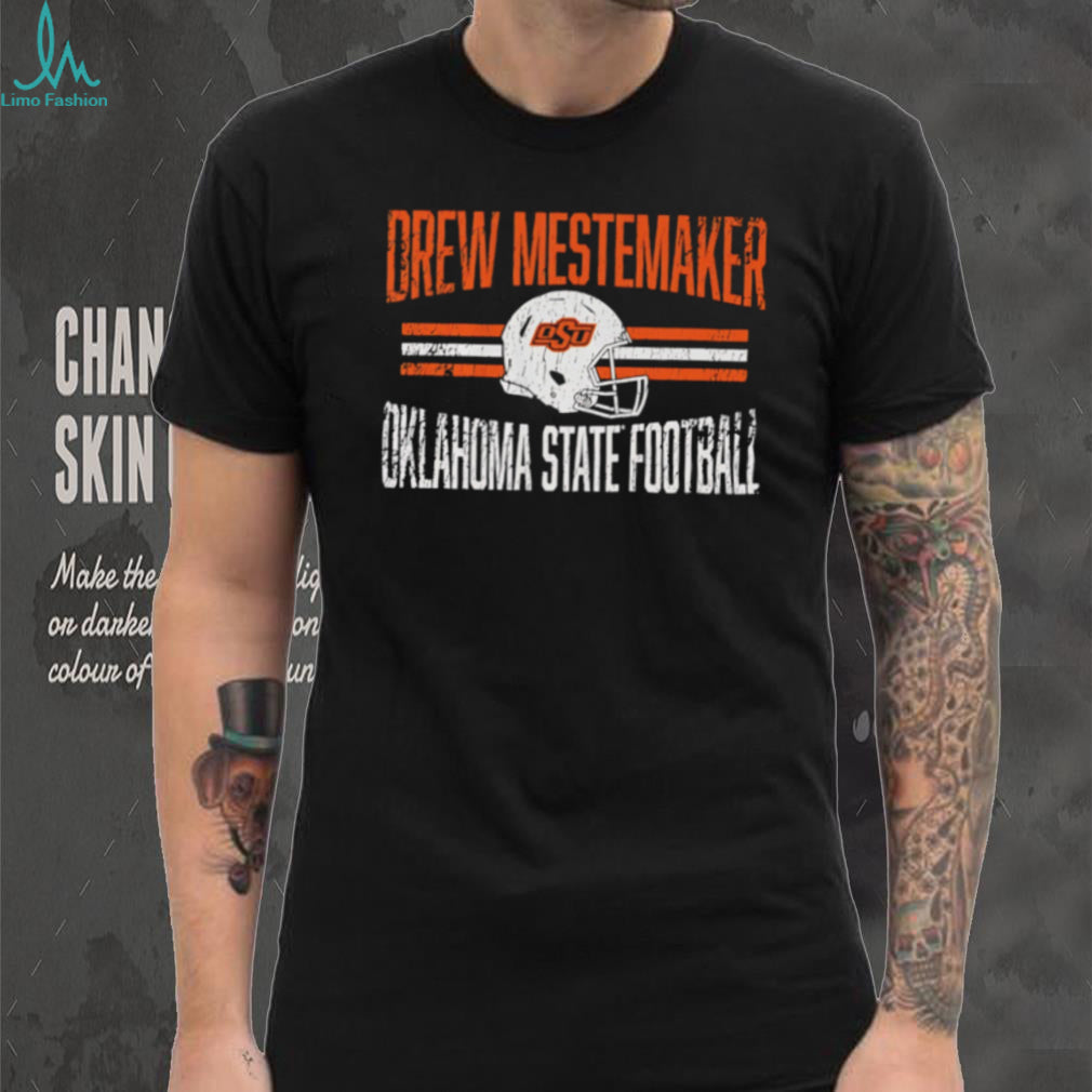 Drew Mestemaker Oklahoma State Cowboys NCAA Helmet shirt