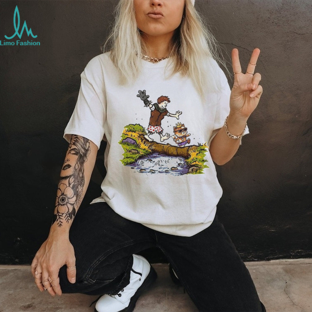 Dungeon Crawler Carl Carl and the Princess Calvin and Hobbes style shirt