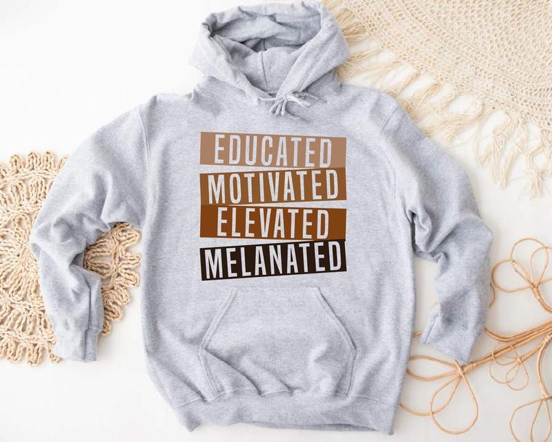 Educated Motivated Elevated Melanated African American Teacher Black History Month Black Teacher Equality T-Shirts
