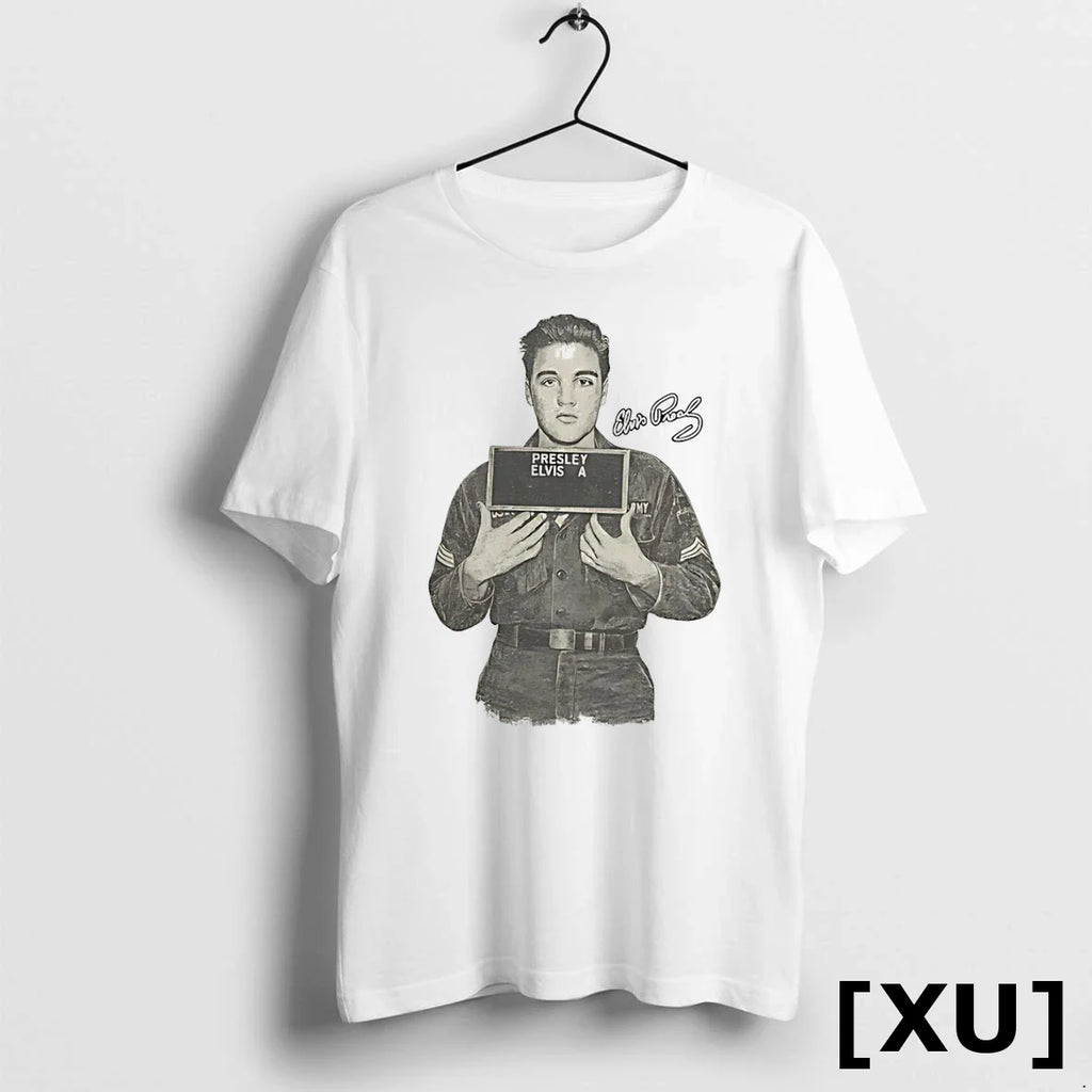 Elvis Presley Signature Mugshot Tshirts Sweater