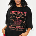 Emotionally Attached Fictional Characters Shirt Fourth Wing Dragon Rider Retro Bookish Shirt Dragon Lovers T-Shirts